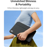 Baseus Brilliance Series 2 Keyboard Case for iPad Pro 11" & iPad Air 10.9" - Magnetic, Touchpad, Smart Sleep - Black - كيبورد كفر بيسيوس بريليانس سيريز 2 لآيباد برو 11 بوصة وآيباد اير 10.9 بوصة - مغناطيسي مع تاتش باد - أسود