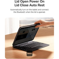 Baseus Brilliance Series 2 Keyboard Case for iPad Pro 11" & iPad Air 10.9" - Magnetic, Touchpad, Smart Sleep - Black - كيبورد كفر بيسيوس بريليانس سيريز 2 لآيباد برو 11 بوصة وآيباد اير 10.9 بوصة - مغناطيسي مع تاتش باد - أسود