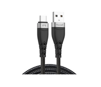 Miccell VQ-D16 USB-A to USB-C / 1.2m / 2.4A Black
