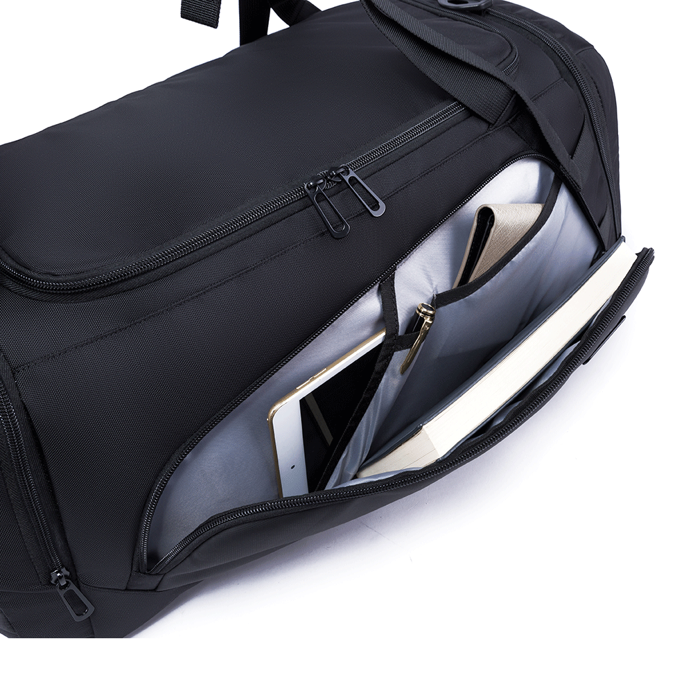 حقيبة السفر بانجي بسعة 40 لتر متعددة الوظائف - اسود | BANGE BG-1917D 40L Travel Bag – Black