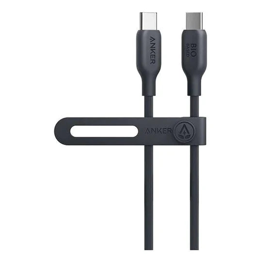 كيبل انكر  يو اس بي سي الى يو اس بي سي بقدرة 140 واط وطول 90 سم | Anker 544 USB-C to USB-C Cable 140W (Bio-Based) (0.9m/3ft)