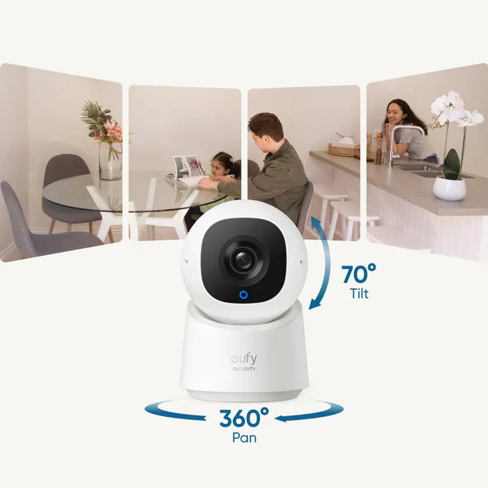 كاميرا مراقبة داخلية انكر يوفي C220, بدقة 2K - ابيض | Anker Eufy Security Indoor Cam C220 – 2K Smart Indoor Camera - White