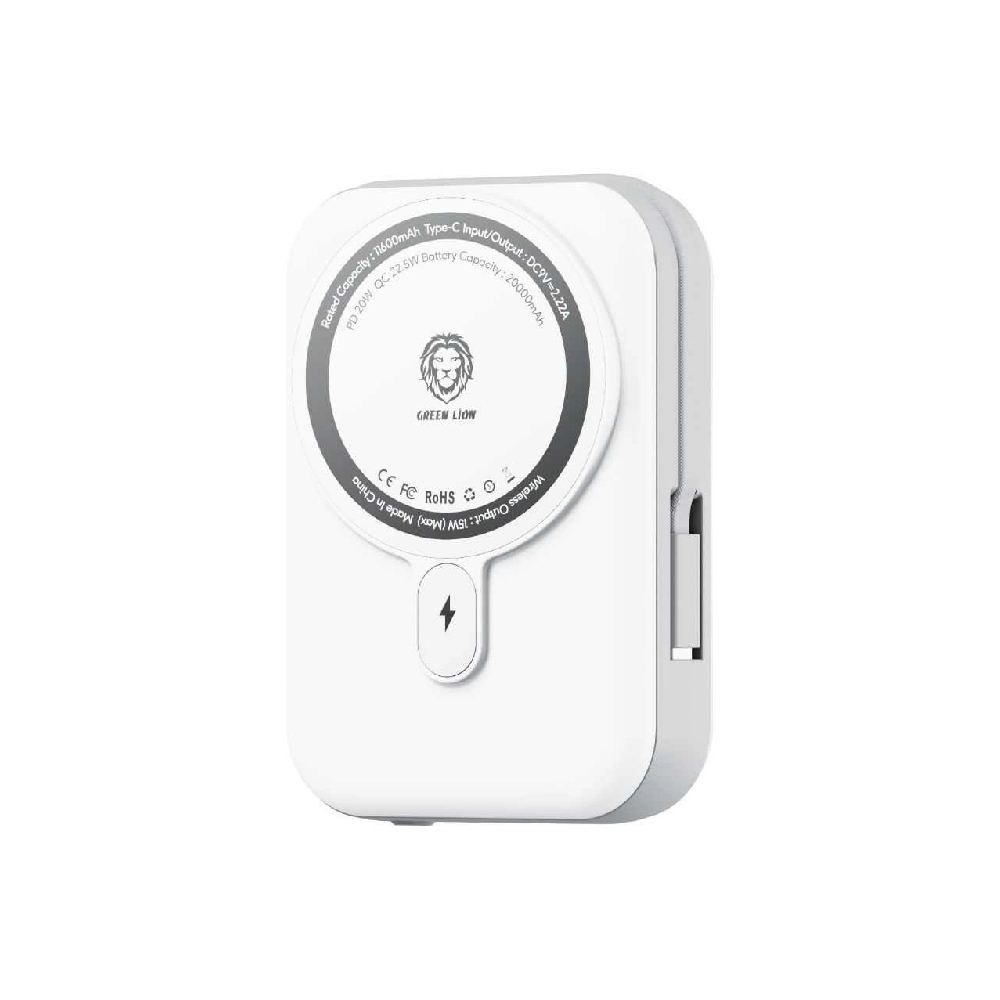 Bankeya Hêzê ya Green Lion Monaco MagSafe 10,000mAh 22.5W