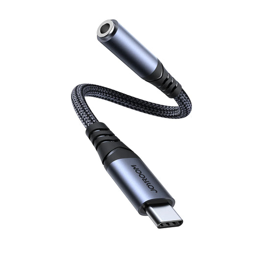 JOYROOM SY-C01 Adaptora Dengî ya Type-C bo 3.5mm - Adaptora Dengî ya Joyroom Type-C bo 3.5mm: Sêwirana xurt û dengek zelal