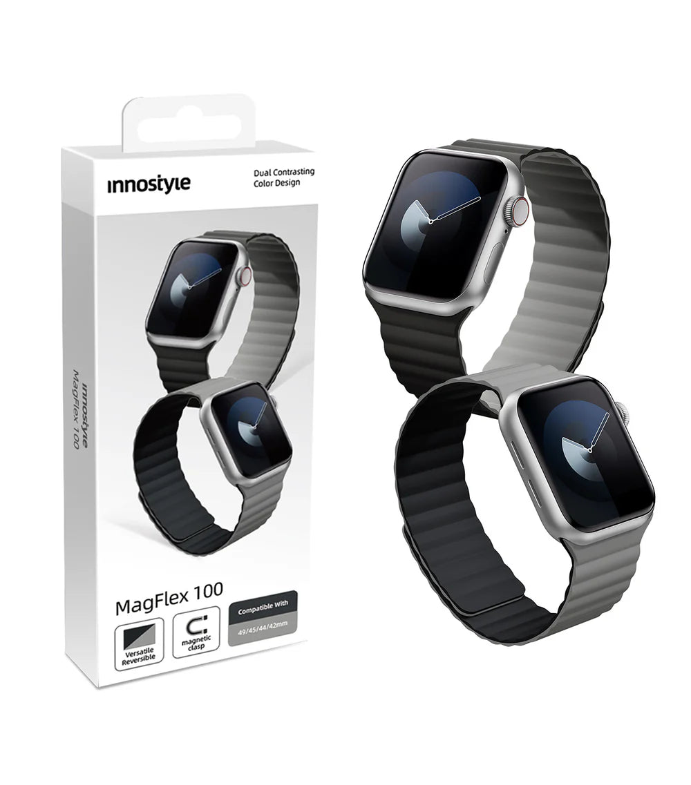 Innostyle MagFlex 100 Reversible Magnetic Strap 42/44/45/49 | سوار ساعة ابل مغناطيسي قابل للعكس