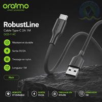 Oraimo RobustLine OCD-114C USB-A to USB-C Cable Black - Main
