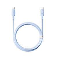 كابل Baseus Silky C-C 100W | Baseus Silky Cable C→C 100W 1m Blue