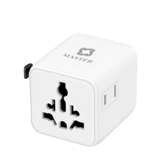 Master Universal Plug 2500W Max 10A White MSUNPLG2500W-BK