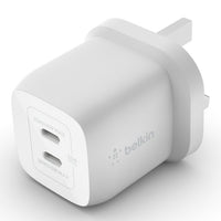 Şarjêra Dîwêr a Belkin BoostCharge Pro Dual USB-C GaN bi PPS 45W
