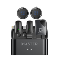 Master MINI PRO Wireless Microphone 48kHz Black-Front