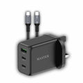 شاحن ماستر بقدرة شحن سريع 65 واط مع كيبل يو اس بي سي الى يو اس بي سي بقدرة 100 واط - اسود | MASTER SUPER FAST CHARGE 65W With Cable 100W C to C – Black