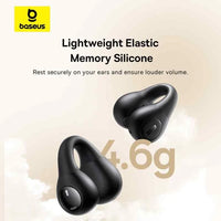Baseus Bass 15 Clip Open-Ear Earphones Black with Cable C 0.3m - سماعات بيسوس باس 15 مفتوحة بكليب سوداء مع كيبل