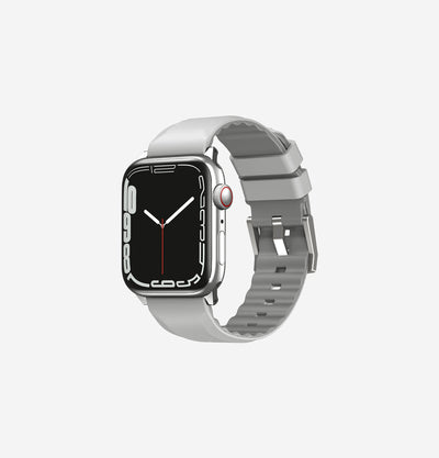 UNIQ Linus AiroSoft silicone Apple Watch band Gainsboro Grey