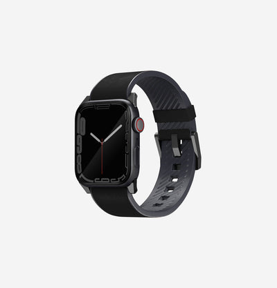 UNIQ Straden waterproof leather Apple Watch band Black