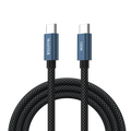 كيبل ماستر مظفر تايب سي الى تايب سي بقدرة شحن 100 واط - ازرق داكن | Master Braided 100W USB-C to USB-C Cable - Dark Blue