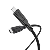 كيبل اميزنك ثنك ثاندر برو يو اس بي سي الى يو اس بي سي بقدرة 240 واط - اسود | AMAZINGTHING Thunder Pro 240W Type-C to Type-C Cable (USB 3.2 Gen2 – 20Gbps) – Black