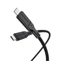 Kabloya AMAZINGTHING Thunder Pro 240W USB-C bo USB-C - Reş | Kabloya AMAZINGTHING Thunder Pro 240W Type-C bo Type-C (USB 3.2 Gen2 – 20Gbps) – Reş