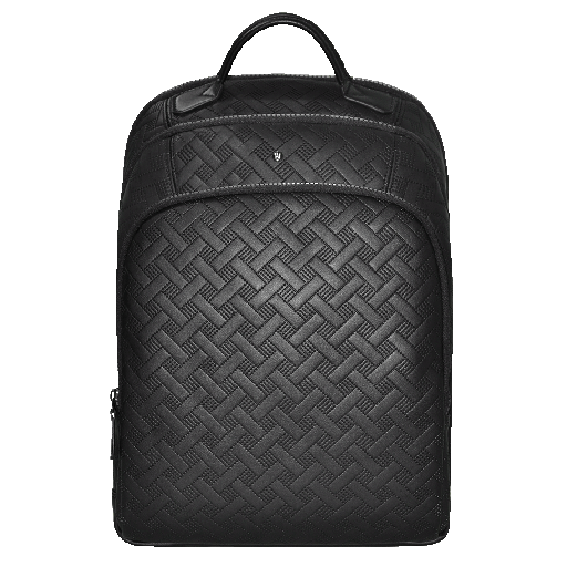 حقيبة ظهر ليفيلو غراسيا مقاومة للماء من جلد PU مع 5 حجرات تخزين - اسود | Levelo Gracia PU Leather Water Resistant Backpack with 5 Storage Compartments – Black