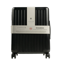 حقيبة سفر ليفيلو روم رايد 22" مع مقعد طفل مدمج وهيكل مقاوم للصدمات - اسود | Levelo RoamRide 22" Travel Luggage with Built-in Child Seat, Impact Resistance Shell - Black