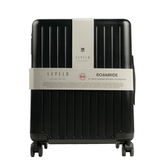 حقيبة سفر ليفيلو روم رايد 22" مع مقعد طفل مدمج وهيكل مقاوم للصدمات - اسود | Levelo RoamRide 22" Travel Luggage with Built-in Child Seat, Impact Resistance Shell - Black