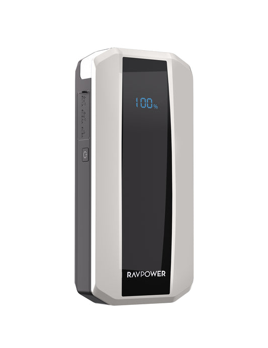 RAVPower PB1225 11,000mAh Destpêkera Bateriya Otomobîlê ya Awarte | RAVPower PB1225 11000mAh Destpêkera Bateriyê (40.7Wh) – Zêdekera Bateriya Otomobîlê û Banka Hêzê