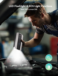 شاحن الطوارئ راف باور PB1225 بسعة 11,000 مللي امبير لتشغيل بطارية السيارة | RAVPower PB1225 11000mAh Jump Starter (40.7Wh) – Car Battery Booster & Power Bank