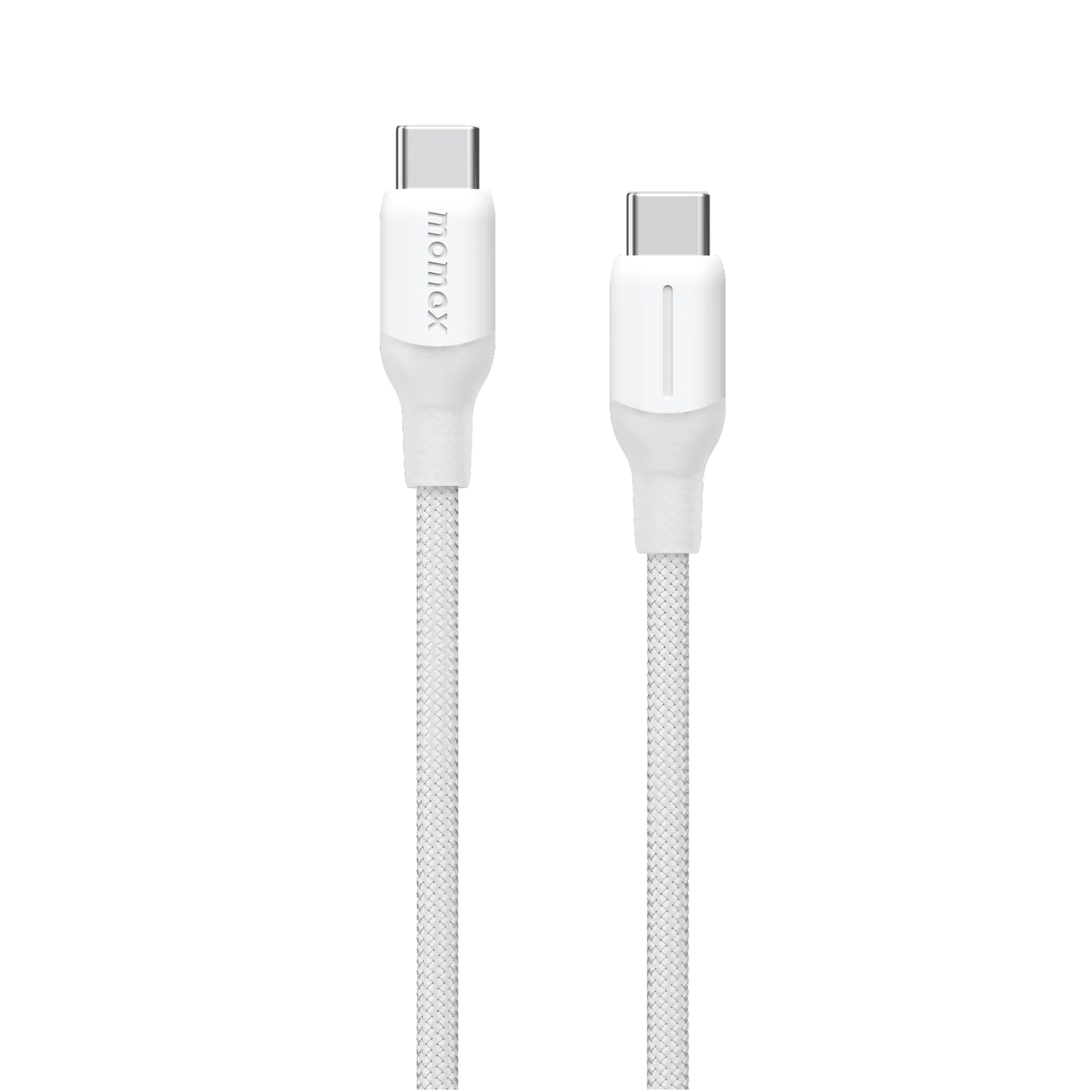 Kabloya Momax 1-Link Flow CC 100W USB-C bo USB-C ya bi pêçayî, 2 m - Kabloya Momax 1-Link Flow, USB-C bo USB-C, bi pêçayî naylon, 100W, 2 m dirêj