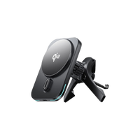 شاحن سيارة ويوو Qi2.0 لاسلكي مغناطيسي بقدرة شحن 15 واط | WiWU CH-323 Qi2.0 MAGO MagSafe Wireless Car Charger – 15W