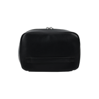 حقيبة ليفيلو بوشيت جلد PU بجيب شبكي مع مقبض مدمج - اسود | Levelo Pochette Pouch with Mesh Pocket & Built-in Grip Handle – Black