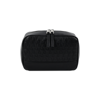 حقيبة ليفيلو بوشيت جلد PU بجيب شبكي مع مقبض مدمج - اسود | Levelo Pochette Pouch with Mesh Pocket & Built-in Grip Handle – Black