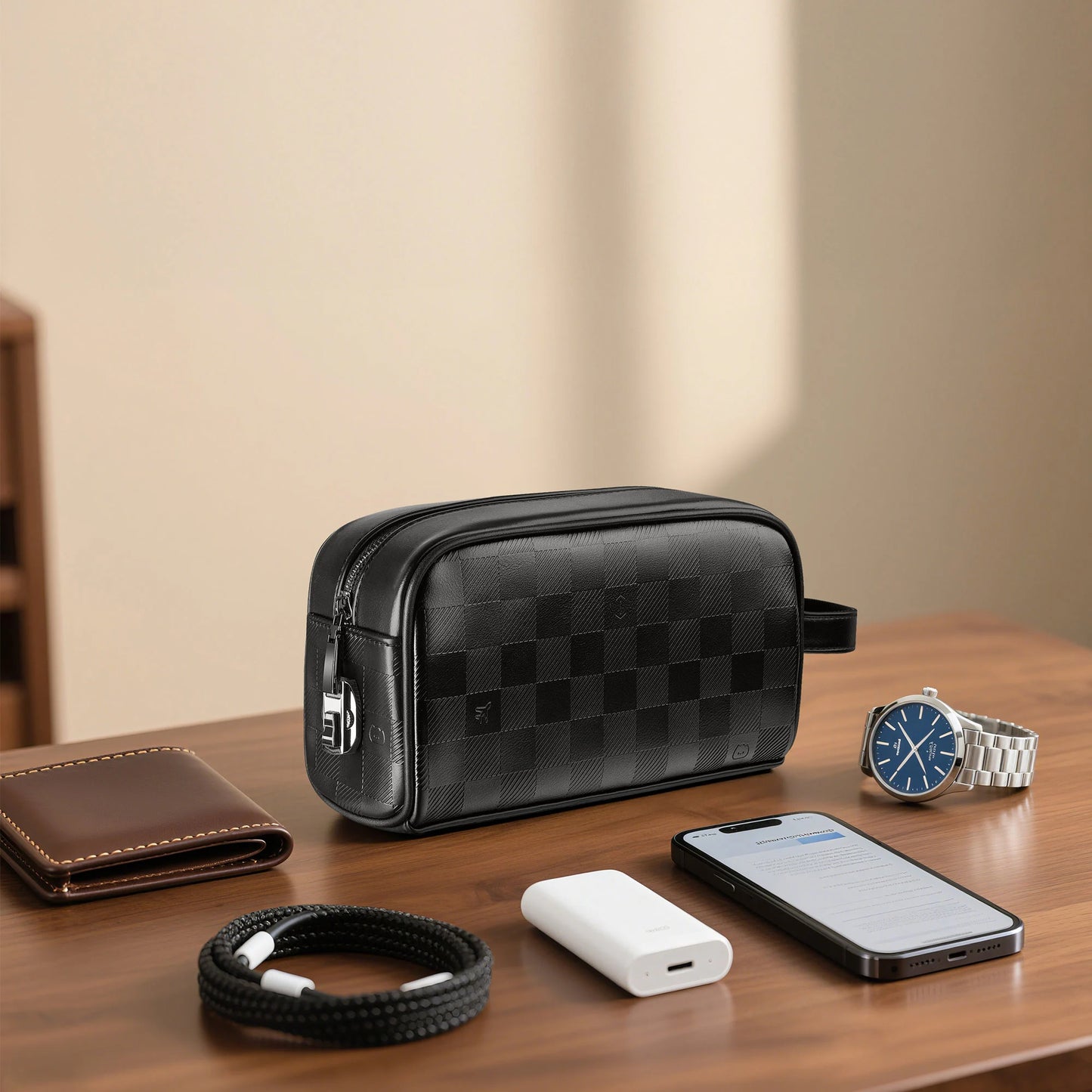 حقيبة ويوو فانتوم للسفر بقفل رقمي ثلاثي | WiWU Anti Clutch Bag Lite – Phantom Travel Organizer with 3-Digit Lock