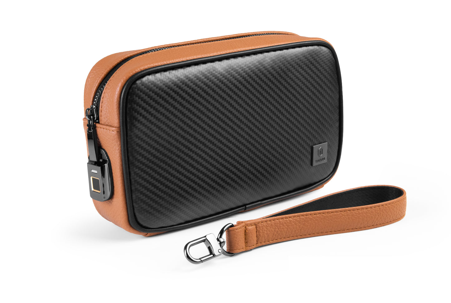 حقيبة ويوو ماستر كاربون ببصمة الاصبع الذكية, تصميم كاربون فاخر | WiWU Master Carbon Smart Fingerprint Personal Bag - Carbon Design