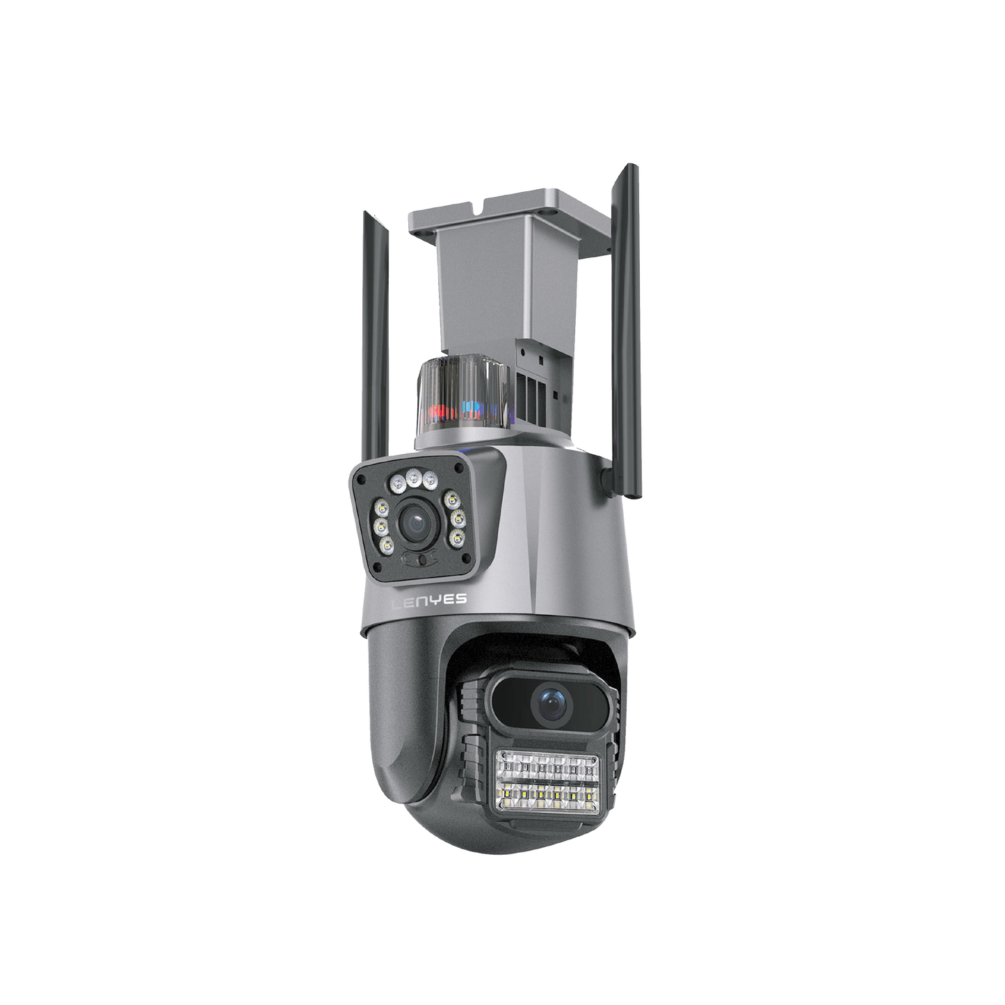 كاميرا مراقبة Lenyes CC203 WiFi الخارجية بذكاء اصطناعي مع انذار | Lenyes CC203-UK AI Alarm WiFi Spherical IP Camera