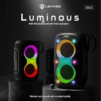 Lenyes S865 مكبر صوت بلوتوث 40W | إضاءة RGB | TWS | مداخل متعددة | Bluetooth 5.3 | Wireless Speaker