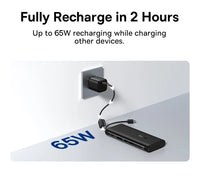 Baseus EnerFill FC41 20000mAh 100W Power Bank with Digital Display & Dual Built-in USB-C Cables