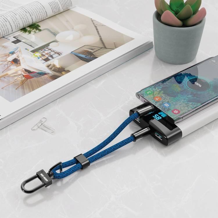كيبل جرين لايون على شكل مدالية من يو اس بي سي الى يو اس بي سي بقدرة شحن 60 واط | Green Lion Keychain Lanyard USB-C to USB-C 60W