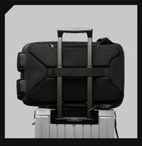حقيبة ظهر بانجي مضادة للسرقة بغطاء صلب وقابلة للتوسعة 20 لتر-27 لتر - اسود | BANGE Anti Theft Hard Shell Laptop Backpack 20L-27L Expandable – Black