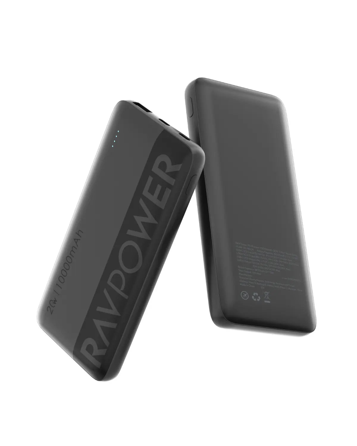 Bankeya Hêzê ya RAVPOWER PB1228 10,000mAh bi Şarjkirina 22.5W û 3 Portan - Reş | Bankeya Hêzê ya RAVPOWER PB1228 10,000mAh – Şarjkirina Bilez a 22.5W SCP &amp; 20W PD – Reş