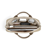 tomtoc Terra-A28 puffy laptop bag Dune Shade detail view