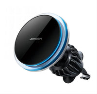 حامل هاتف للسيارة لفتحات التهوية مغناطيسي مع شحن لاسلكي سريع 15 واط من جويرووم | JOYROOM JR-ZS291 Magnetic Wireless Car Charger Holder (Air Vent)