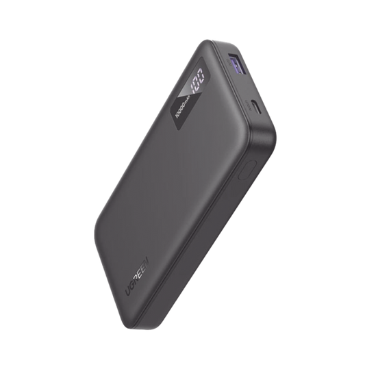 UGREEN 10000mAh Two-way Fast Charging Power Bank Black - باور بانك يوجرين 10000 شحن سريع ثنائي الاتجاه أسود