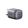 شاحن Ugreen 65W بثلاث منافذ | Ugreen USB-A+2*USB-C 65W GaN Tech Fast Charger