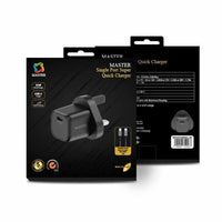 Şarjêra Master Super Fast 35W bi Kabloya USB-C bo USB-C ya 60W - Reş | MASTER SUPER FAST CHARGE 35W bi Kabloya 60W C bo C – Reş