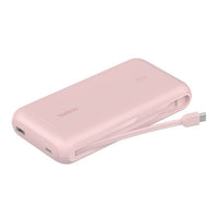 باور بانك بيلكن بسعة 20,000 مللي امبير وبقدرة شحن 30 واط مع كيبل تايب سي مدمج | Belkin Power Bank 20K with USB-C Cable 30W Fast Charging