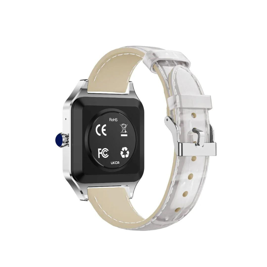 ساعة جرين لايون هيلوكس الذكية مع حزام إضافي - فضي | Green Lion Hilux Smart Watch with Extra Strap - Silver