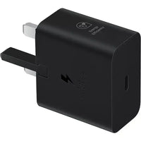 شاحن سامسونج بقدرة شحن 25 واط بمقبس ثلاثي - اسود | Samsung 25W PD USB-C Adapter 3-Pin – Black