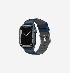 UNIQ Linus AiroSoft silicone Apple Watch band Nautical Blue