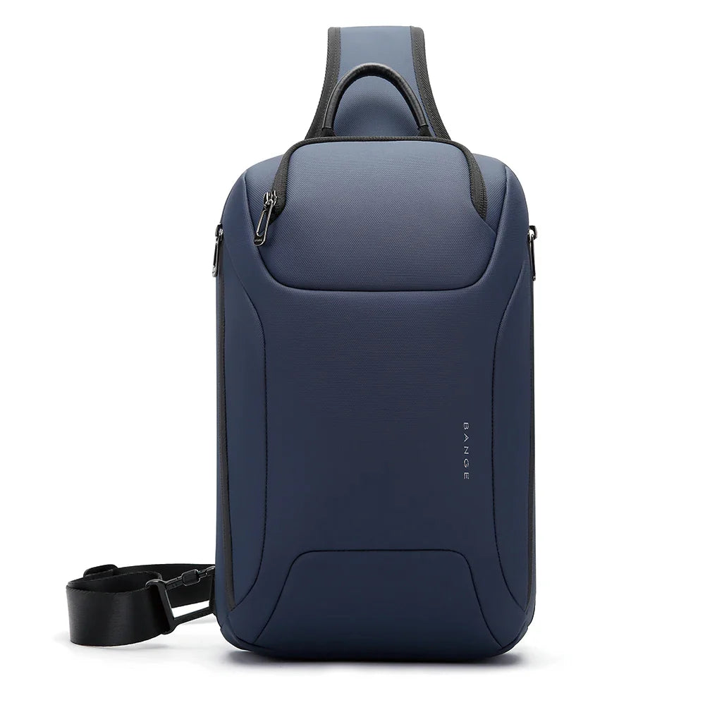 BANGE 8031 Men’s Waterproof Anti-Theft Chest Bag | حقيبة كتف رجالية من بانجي, ضد الماء ومضادة للسرقة