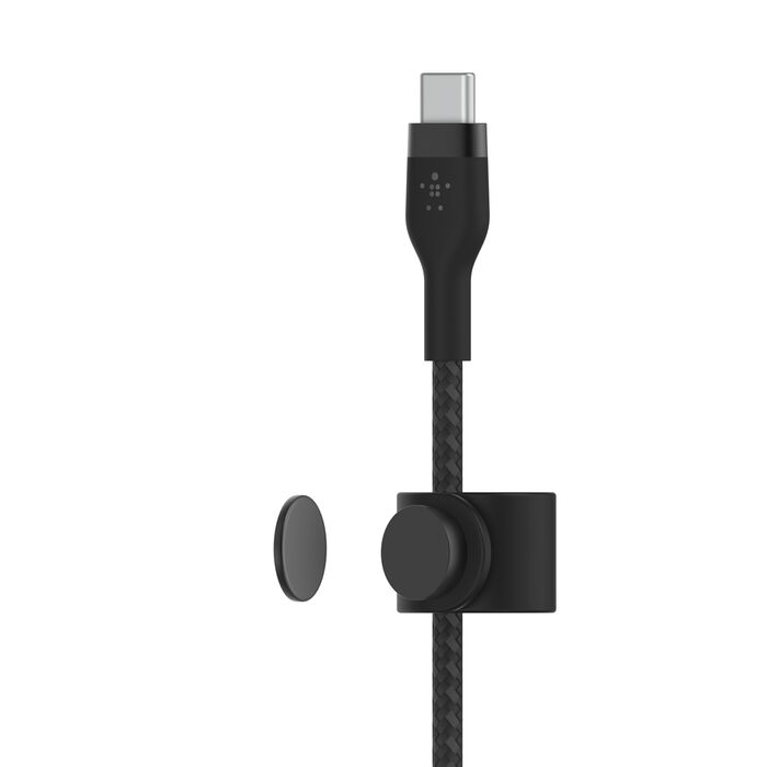 كيبل بيلكن BoostCharge Pro Flex تايب سي الى لايتننغ بطول 1 متر | Belkin BoostCharge Pro Flex USB-C Braided Silicone Cable with Lightning Connector