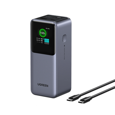 باور بانك يو جرين نيكسود بسعة 20,000 مللي امبير وبقدرة شحن 130 واط مع شاشة ذكية | UGREEN Nexode Power Bank 20000mAh 130W with Smart Digital Display